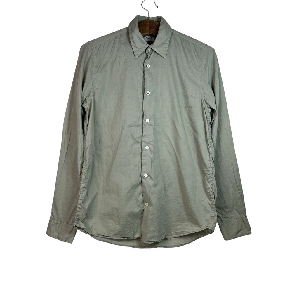 Lafaurie Button Down Shirt Mens Green Long Sleeve Preppy Size XS